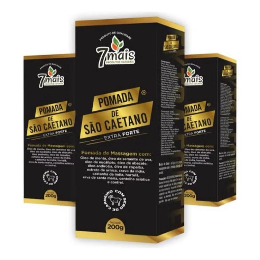 Pomada de São Caetano Extra Forte Original de Massagem 200g em Oferta na Shopee