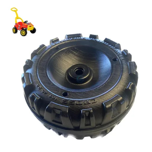 Roda Para Carrinho Baby Cross Smart Passeio E Pedal Sem Calota Brinquedos Bandeirante 105/40 R6 Rodinha Pneu Carro