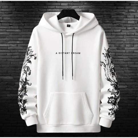 Moletom Fechado Estampado Capuz Agasalho Moda Streetwear Blusa A Distant Dream Manga Longa Flanelado