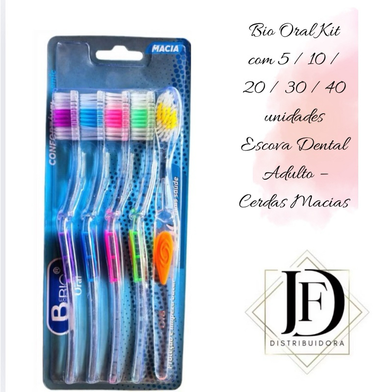 Bio Escova Dental Adulto Kit C/5un - Macia em Oferta na Shopee