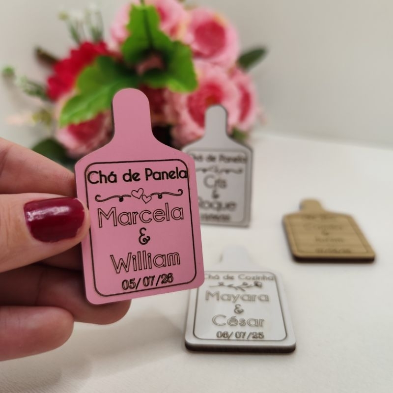 Lembrancinha CHÁ DE COZINHA - 5 CM - 30 unidades - chá de panela - noiva - casamento - Decoração em MDF - presente