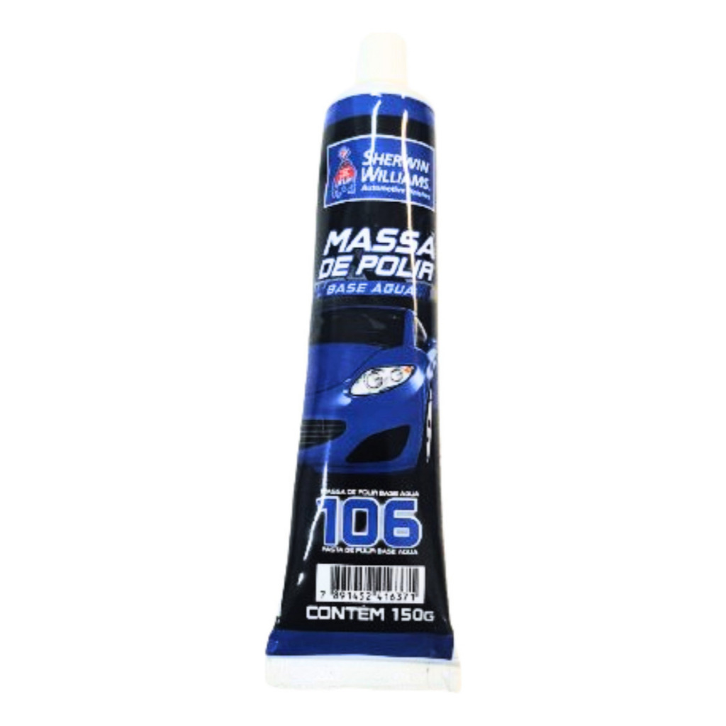 Massa de Polir n°2 Bisnaga Base Água 150g Sherwin Williams Lazzuril - Remova Risco De Forma Simples