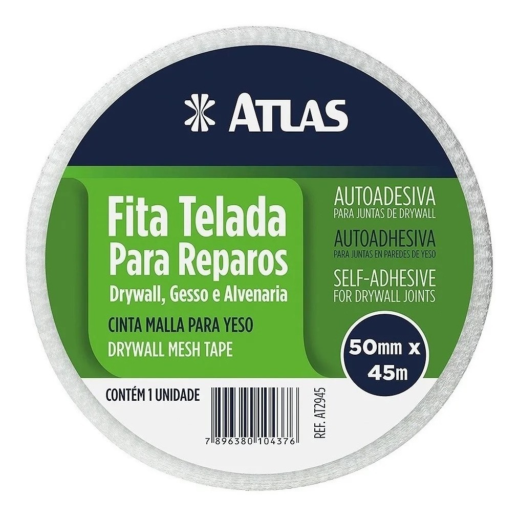 Fita Telada P/reparos Auto Adesiva 50mm X 45m Atlas