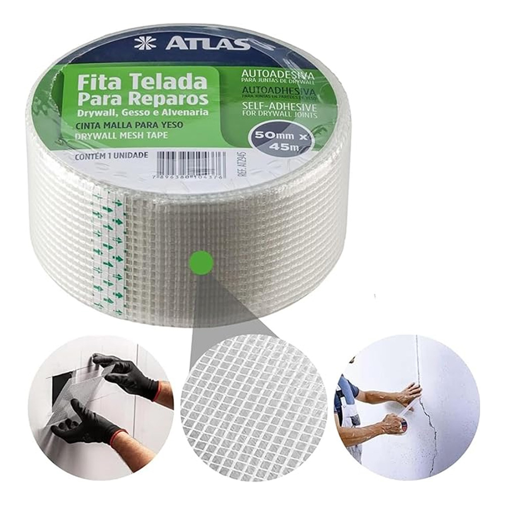 Fita Telada P/reparos Auto Adesiva 50mm X 45m Atlas — imagem 2 de 2