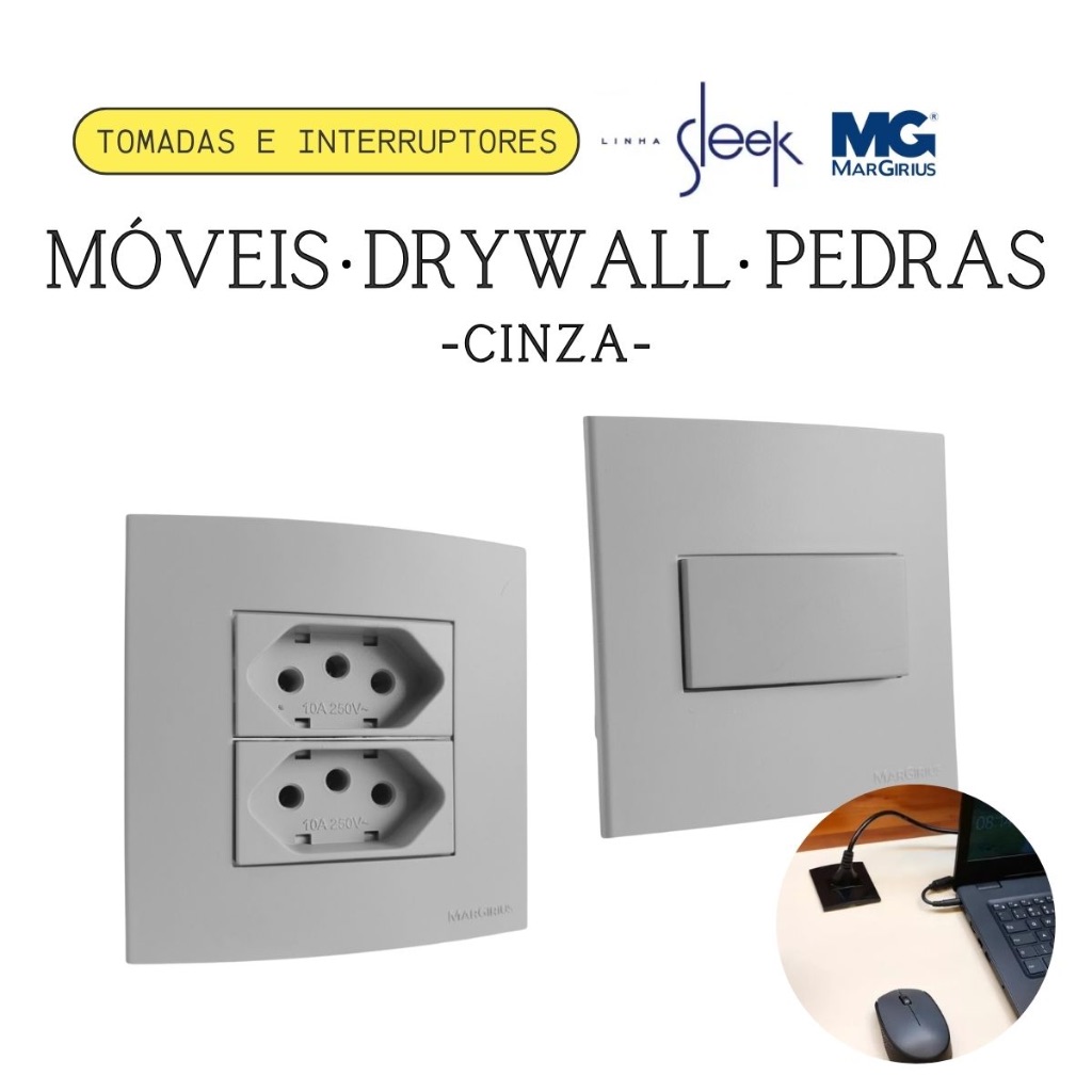 O que é Conjunto Tomada Cinza? Guia e Onde Comprar | BuscaProdutos
