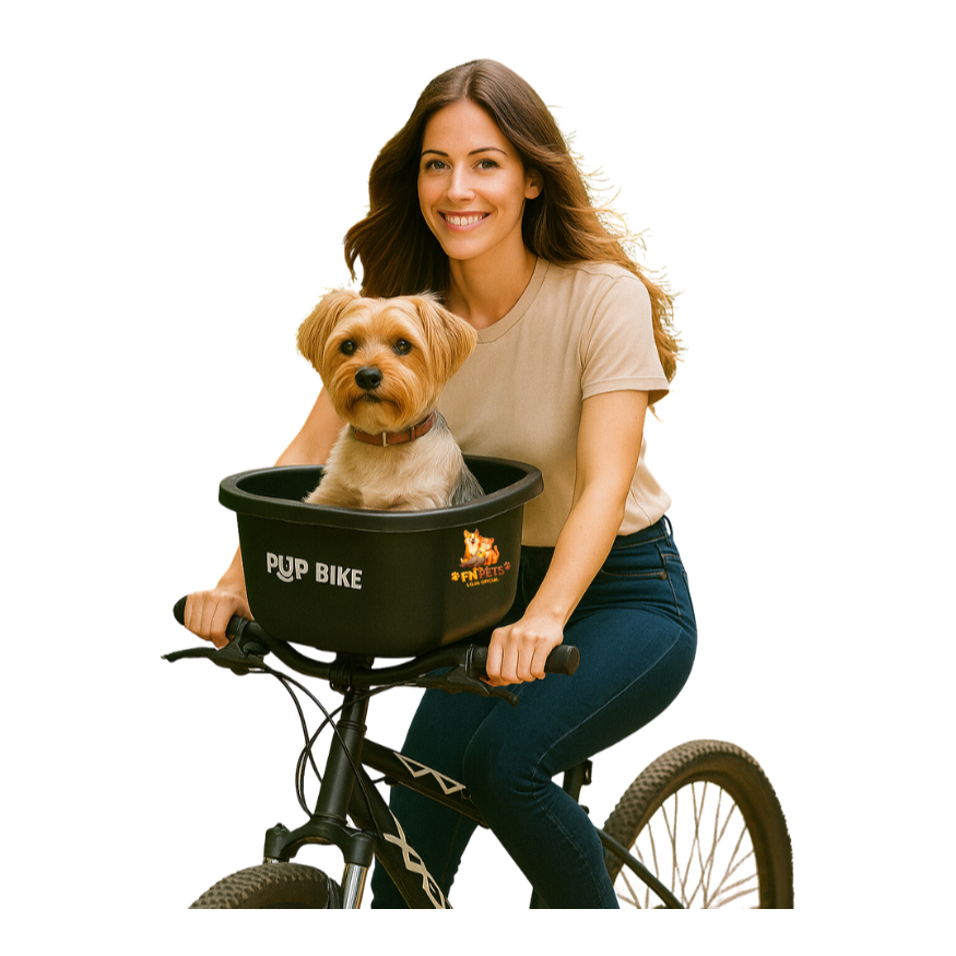 Cesta Bike Pet Para Cachorro e Gato Caminha de Cachorro, Casinha Portátil, Bebedouro e Acessórios P