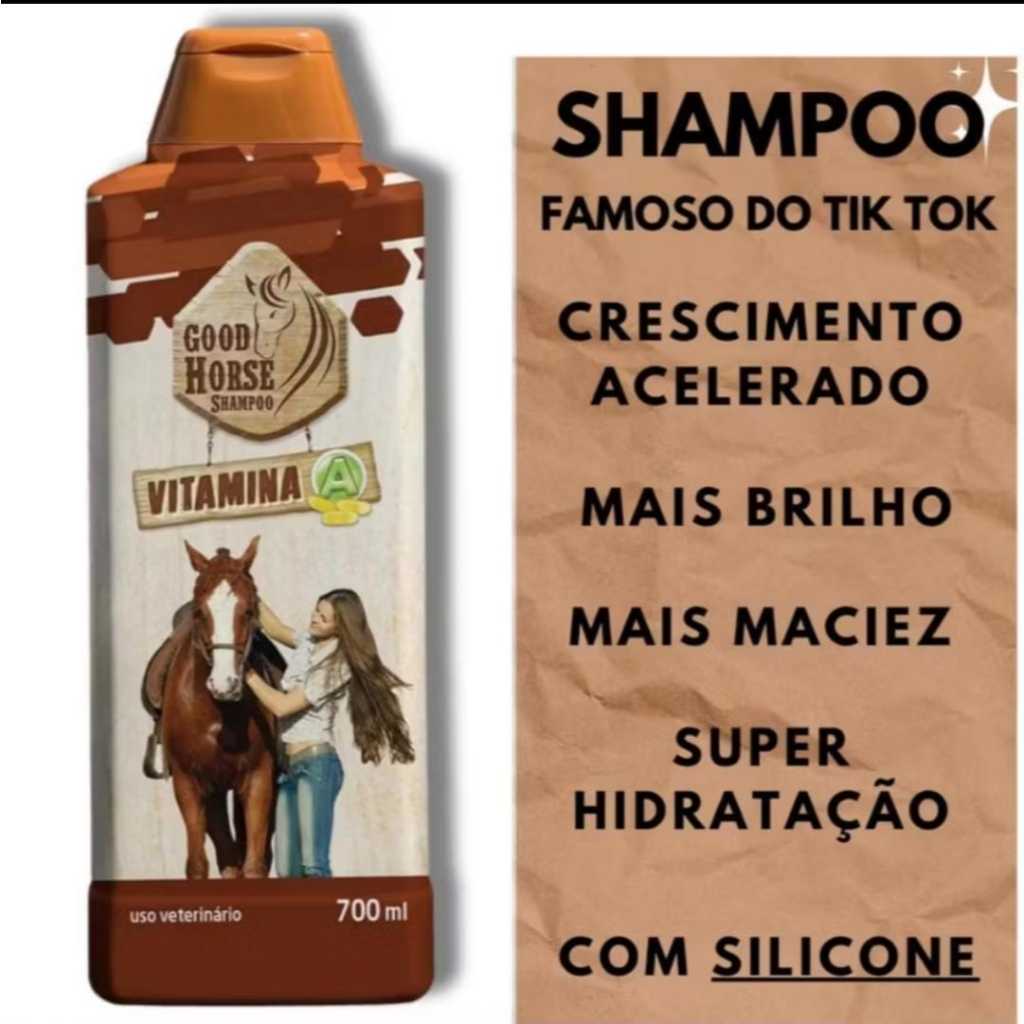 Shampoo Good Horse Cresce Cabelo Vitamina A 700ml Cavalo Crescer Cabelo Shampoo Tik Tok em Oferta na Shopee