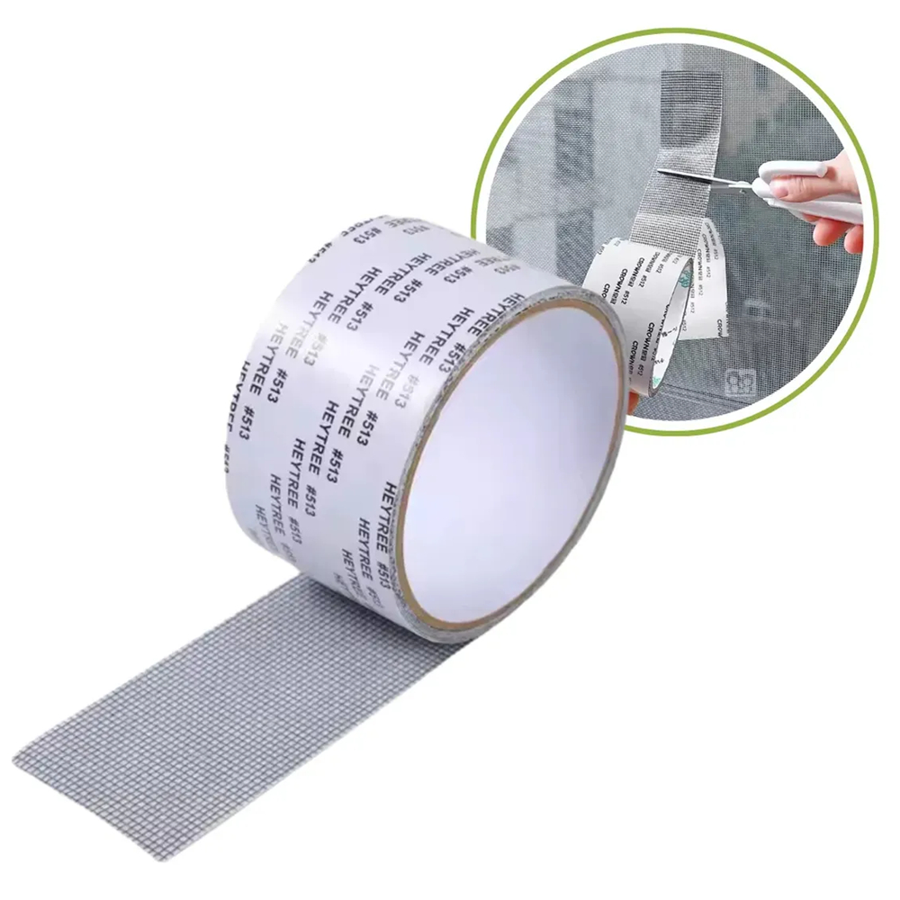 Fita para Reparo de Tela Mosquiteira 5cm x 2m em Fibra de Vidro Resistente – BOM1349