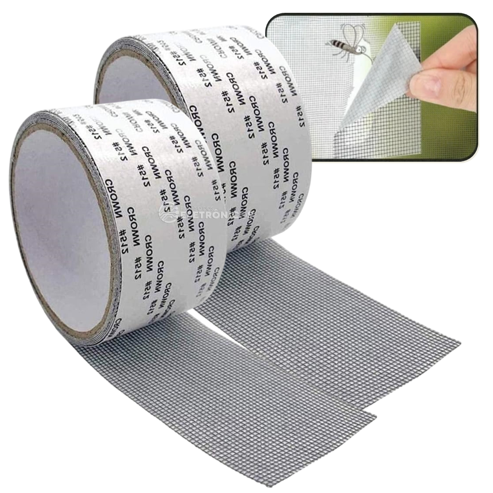 Conserte Telas com Praticidade 2 Fitas Adesivas em Fibra de Vidro 5cm x 2m – BOM1349 em Oferta na Shopee