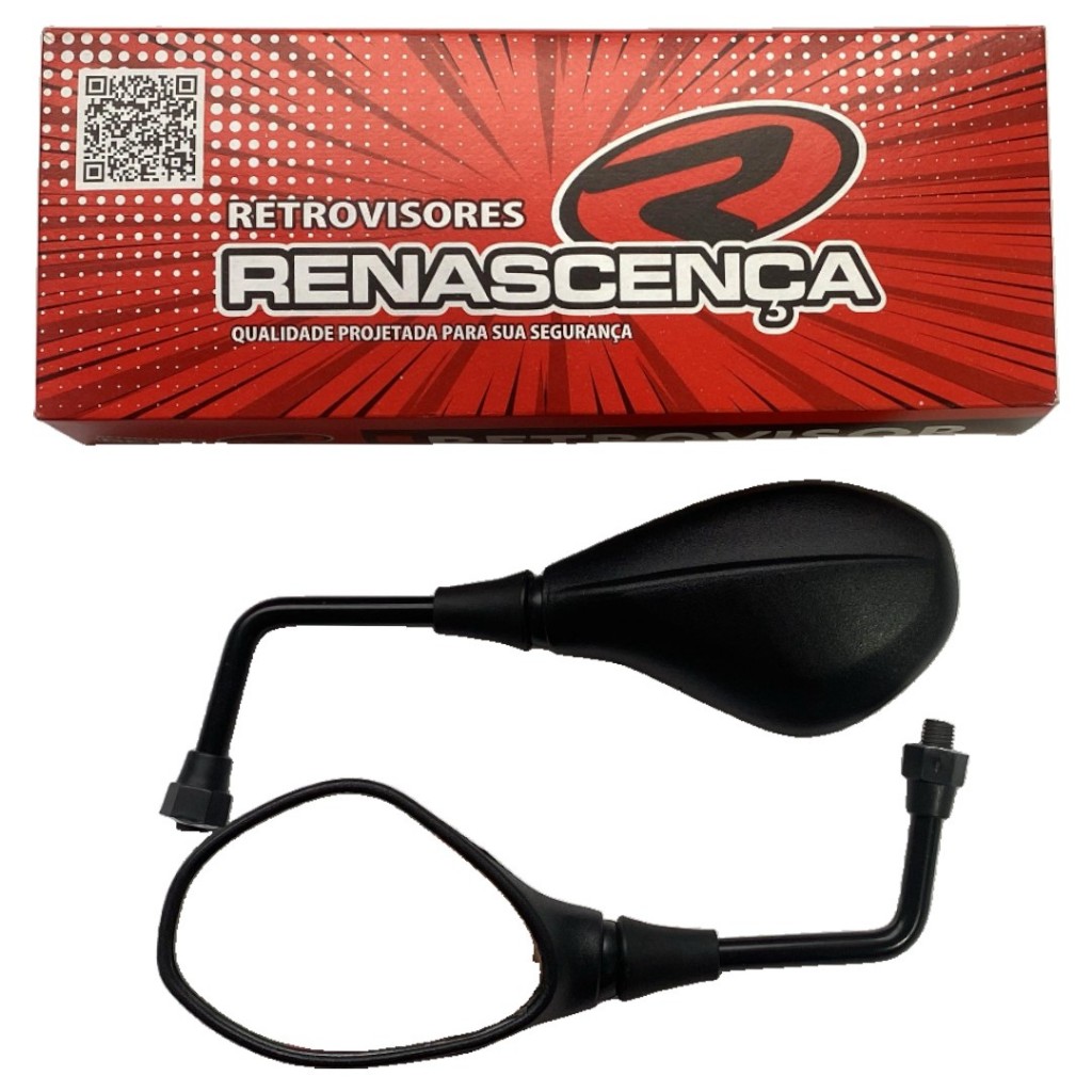 retrovisor modelo f800 mini rebaixado haste 90 graus