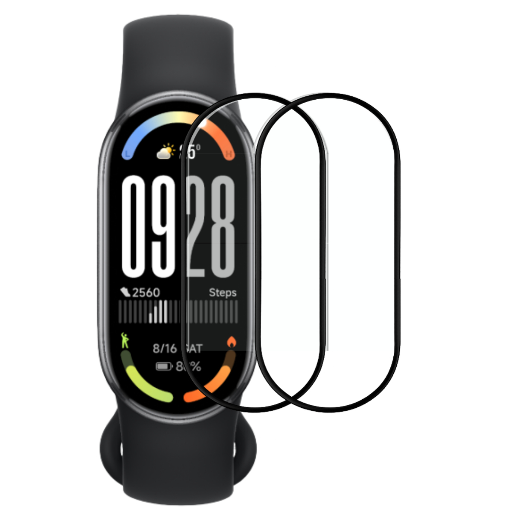 2 Películas 3D Para Xiaomi Mi Band 10 Proteção Total Anti Risco Alta Resistência Tela Smartwatch em Oferta na Shopee