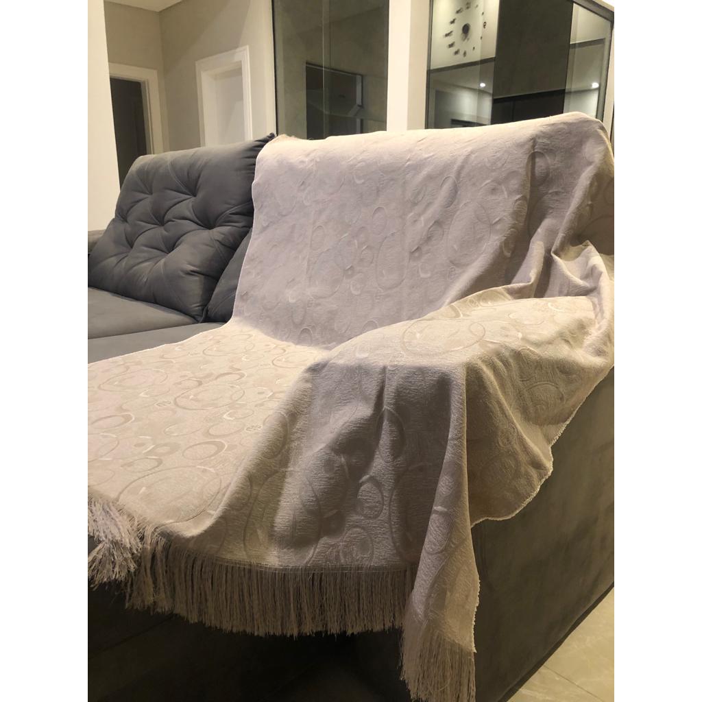 Manta para sofá grande protetora e decorativa 1,40x2,10. Sofá ou cama sua casa linda e moderna! em Oferta na Shopee