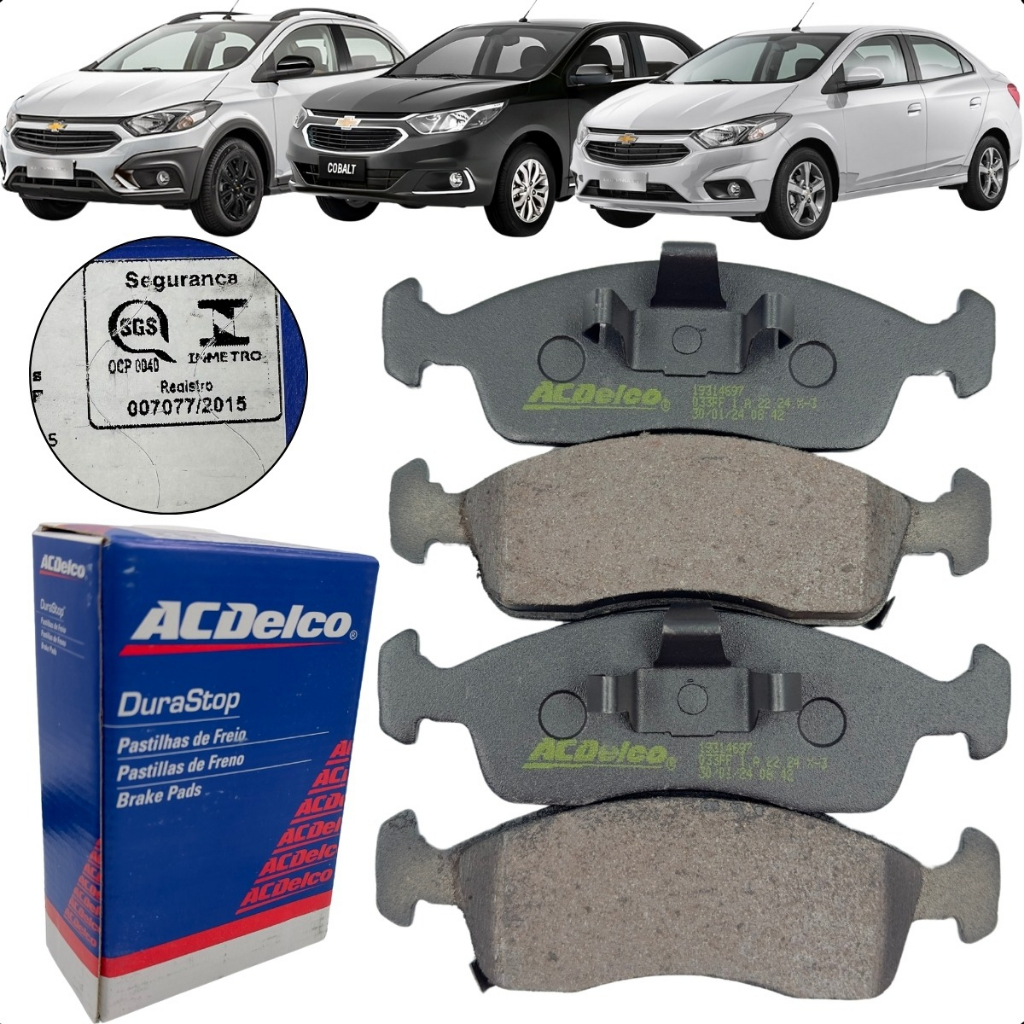 Jogo Pastilha Freio Dianteiro Onix Prisma 1.0 8v 2013 2019 Original em Oferta na Shopee