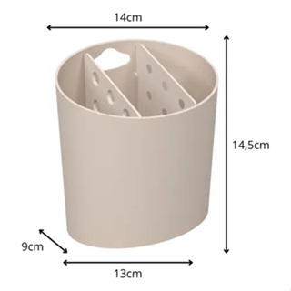 Escorredor de talher coza oval flora em Oferta na Shopee