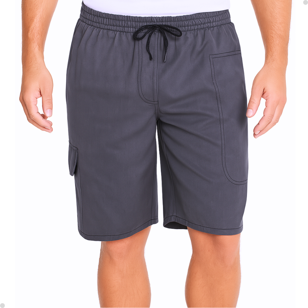 Bermuda Masculina Brim Sarja Short Masculino Cargo Plus Size Com Bolso Bermuda Casual Esportiva em Oferta na Shopee