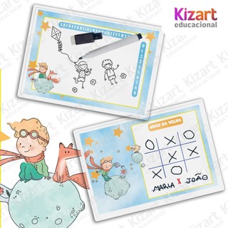 Lousa Mágica + Caneta Com Apagador Lembrancinha Festa Infantil Tema Pequeno Principe