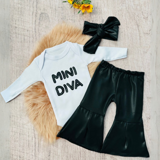 Conjunto Roupa Moda Bebê Menina Roupinha Blogueinha infantil Conjuntinho Feminino body e calça flare em Oferta na Shopee