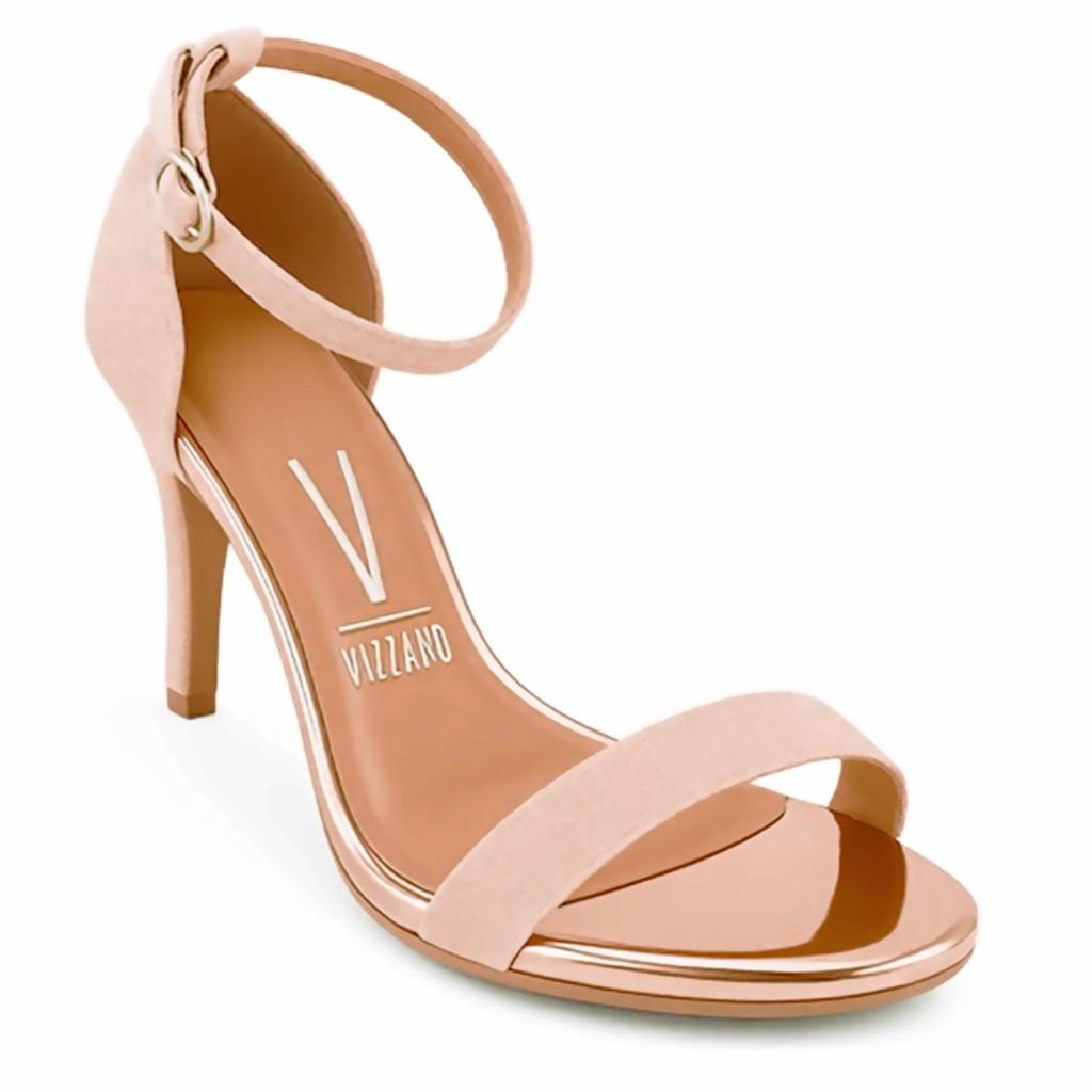 Sandália Feminina Clássica Salto Alto Fino Vizzano 6210-655 Rosado em Oferta na Shopee