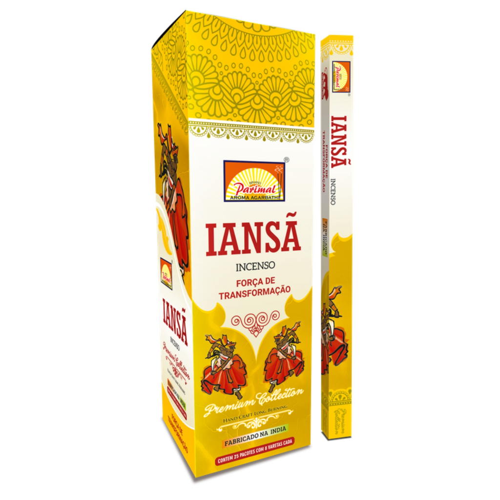 INCENSO IANSA PARIMAL BOX 25 CAIXAS COM 8 VARETAS