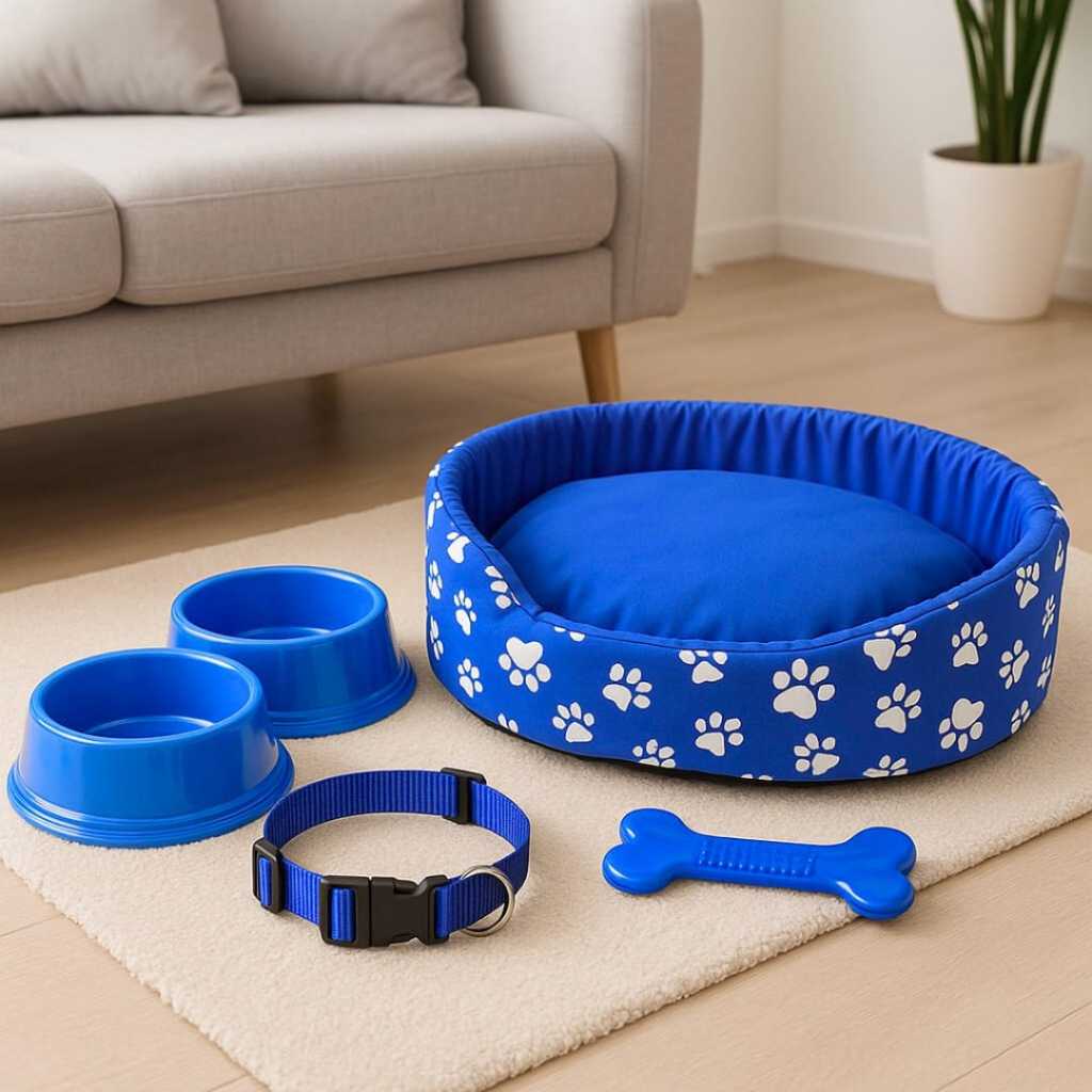 Kit Para Cachorro Luxuoso Coleira Para Cachorro Cama Pet Pequeno