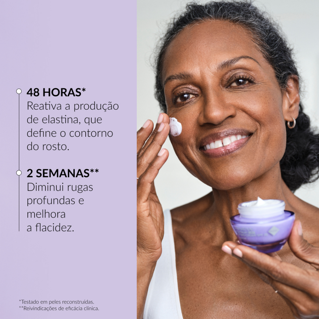 Creme Renew Platinum 55+ Dia Definição e Contorno FPS 20 ou Noite Elasticidade Avon - 50g