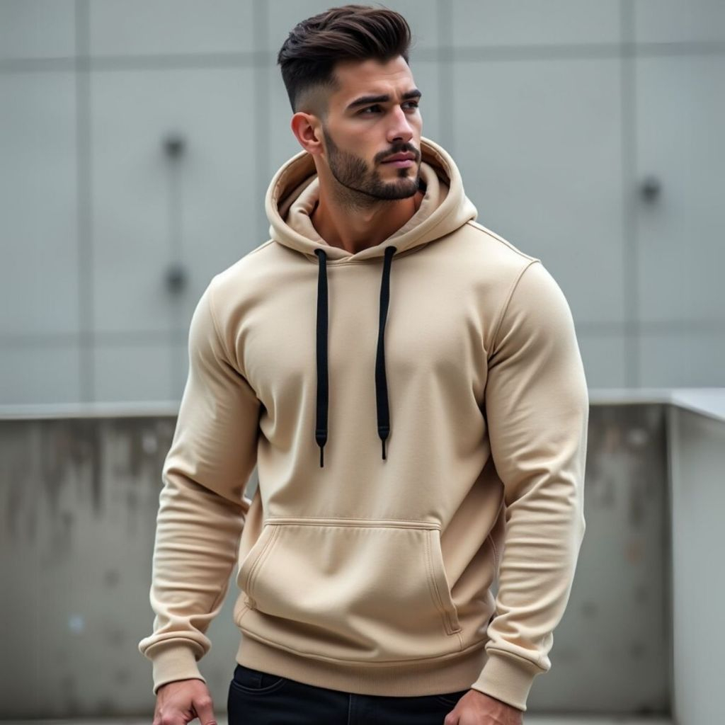 Moletom Canguru Com Capuz Algodão Liso Sem Estampa Blusa de Frio Masculino e Feminino