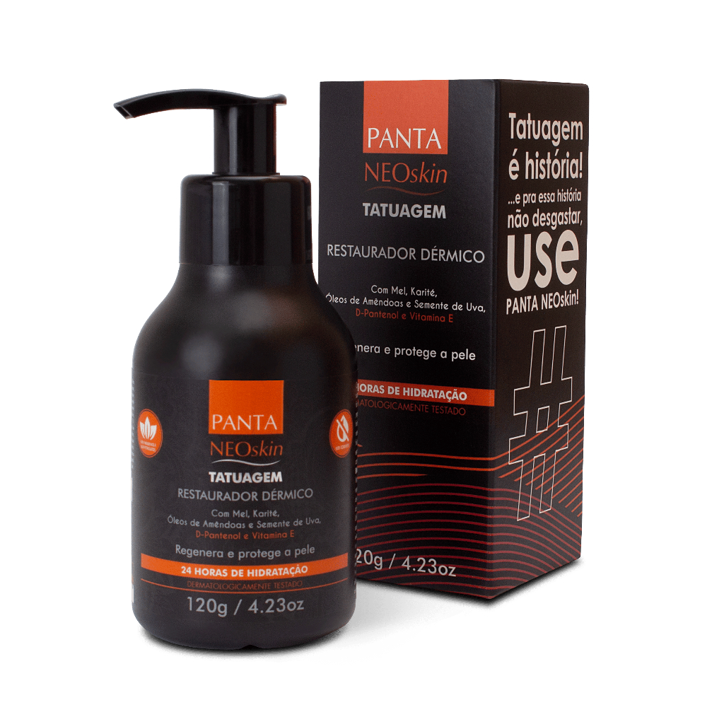 Hidratante Para Tatuagem Restaurador Dérmico Panta Neoskin Black em Oferta na Shopee