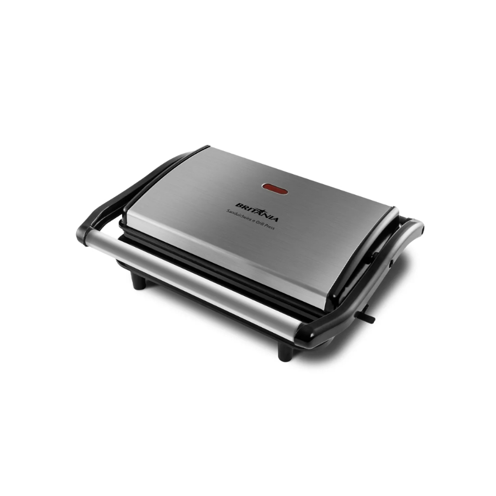 Sanduicheira E Grill Press 2 Em 1 BGR27i 850w Britânia em Oferta na Shopee