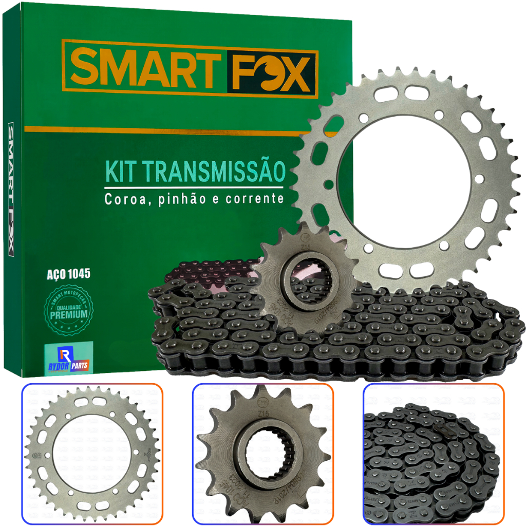 Relação Nx 400 Falcon Kit Transmissão Padrão Original 40x15 em Oferta na Shopee