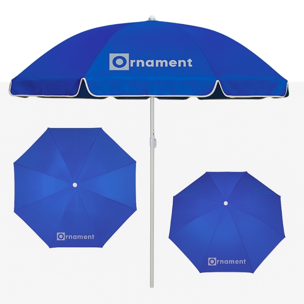 Guarda Sol Para Praia Piscina Gigante 2,40 M Azul Ornament GSO-240 em Oferta na Shopee