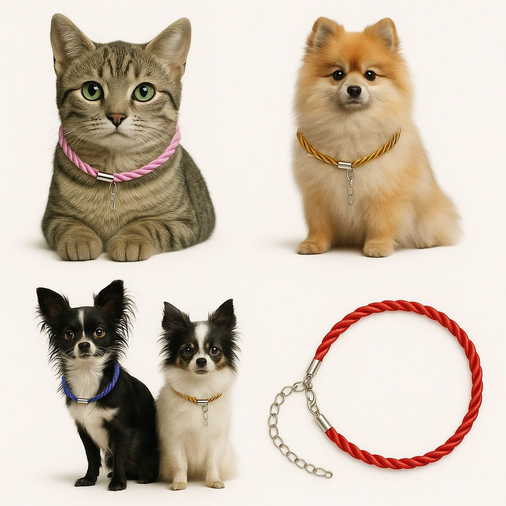 Coleira pet para cachorro e gato ajustável SEM PLACA apenas coleira em Oferta na Shopee