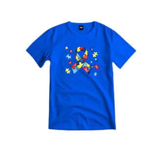 Camiseta/Camisa Infantil Juvenil  Símbolo do Autismo Camisa 100% Algodão  Malha Leve Confortável em Oferta na Shopee