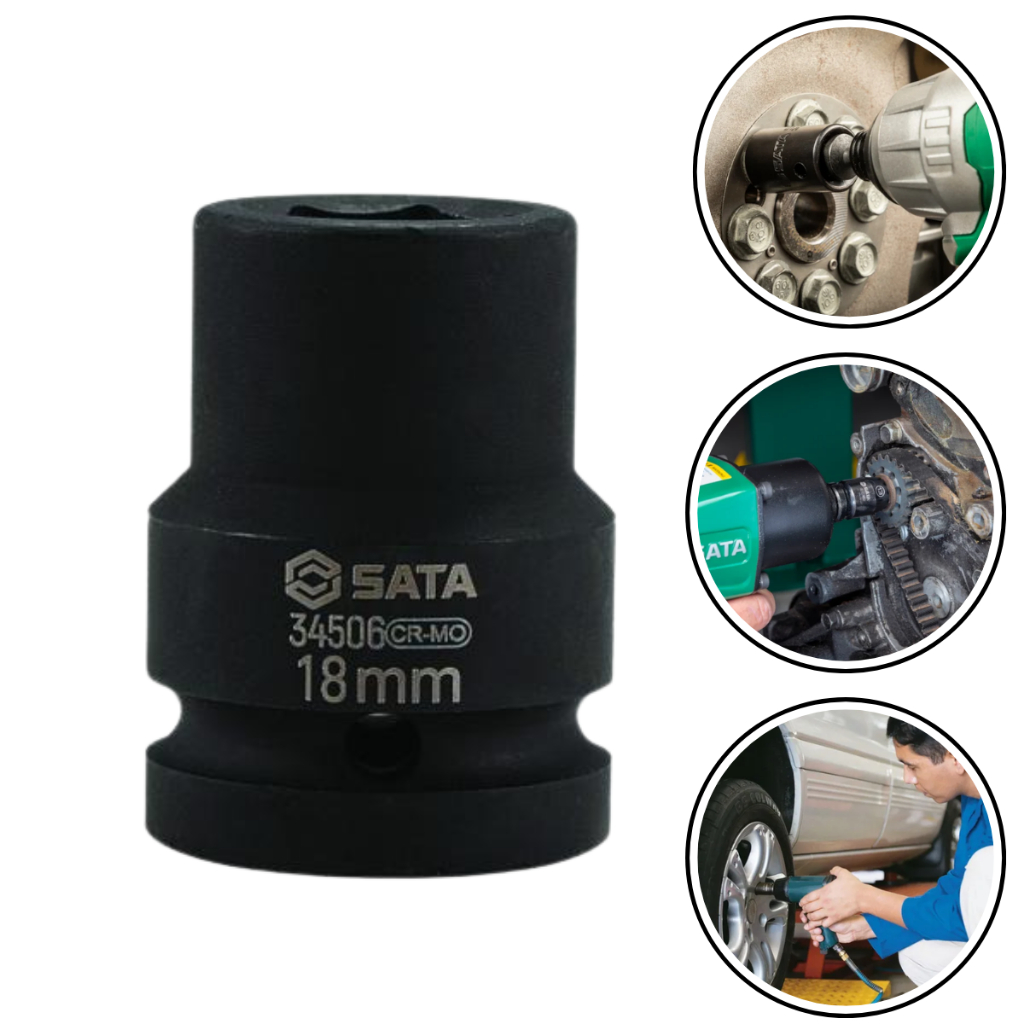 Soquete Pito Cachimbo Impacto 3/4 Sextavado 18mm Sata