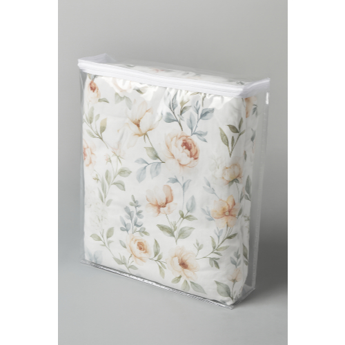 kit 10 Saco Organizador Embalagem 39 x 34 x 4 de PVC e zíper Multiuso Guarda Roupa