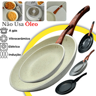 Frigideira Ceramica Antiaderente Fogão Cooktop Indução Gás Elétrico Profissional Premium em Oferta na Shopee
