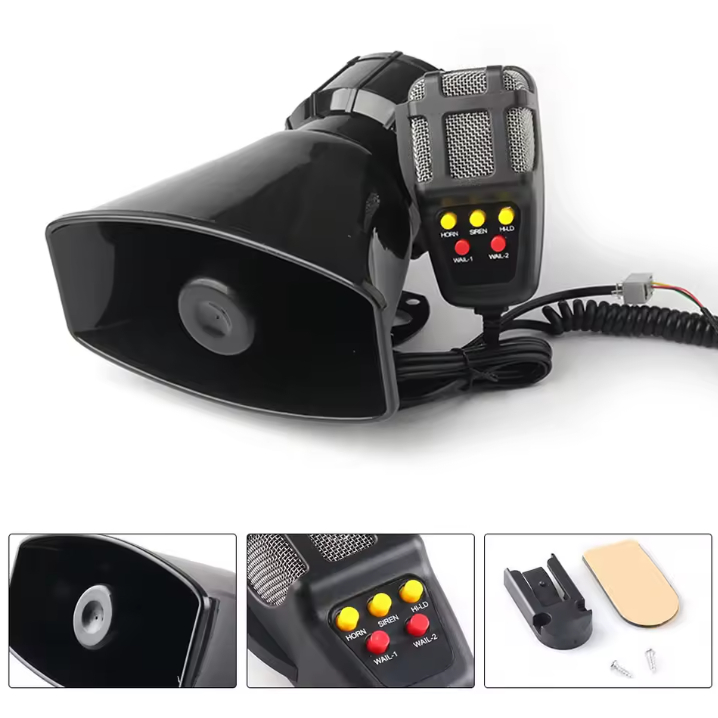 Sirene Policia Tipo Rontan Megafone 7 Tons Carro Moto Top
