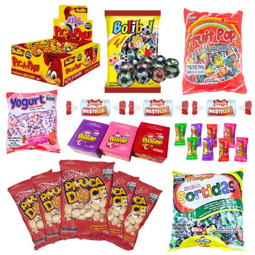 Kit Decoração 20 Sacolinhas Festa Surpresa Doces Guloseimas em Oferta na Shopee