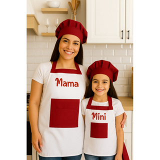Kit Avental Tal Mãe e Tal Filho Personalizado em Oferta na Shopee