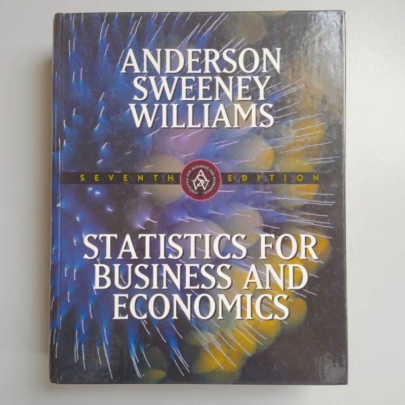 Livro Estatistics For Business Economics/ Estatísticas para Negócios e Economia/ Anderson Sweeney Williams