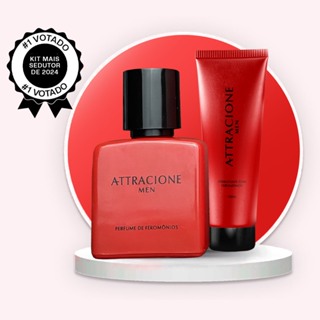 Kit Perfume + Hidratante Attracione Men em Oferta na Shopee