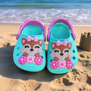 Babuches Raposinha com Flores Infantil em Oferta na Shopee