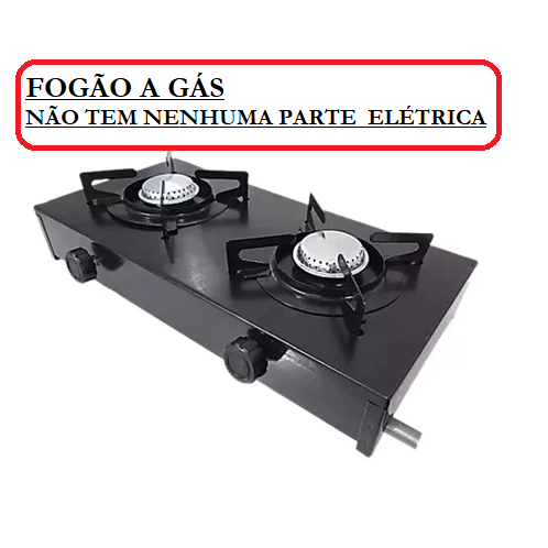 Fogão a gás 2 Bocas CHAMAFIL CAMPING de mesa caminhoneiro