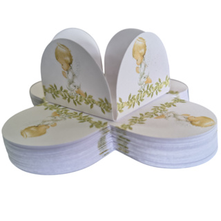 50 ~ 200 Forminhas 4 pétalas Batizado Batismo Aniversários Tema lembrancinha docinho em Oferta na Shopee