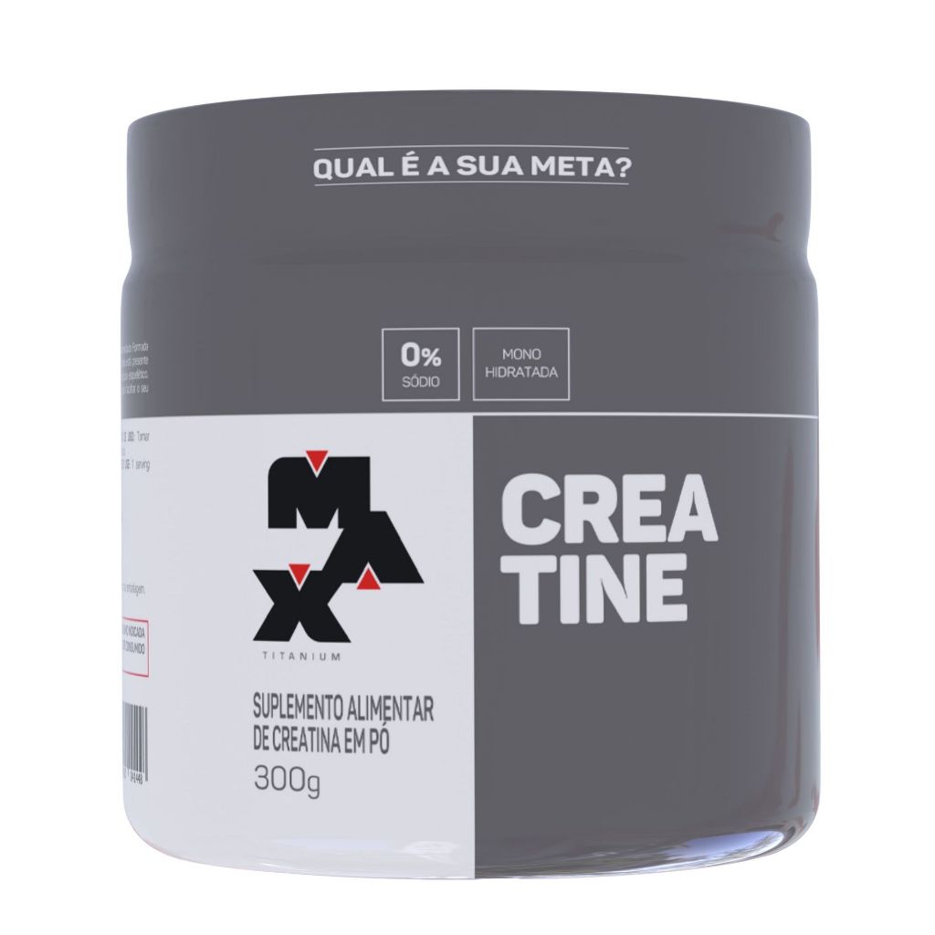 Creatina Pura Pote 300g - Max Titanium