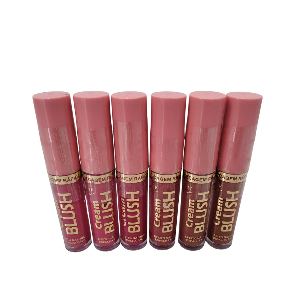 Kit C/6 Cream Blush Líquido Kyrav 748 Cores Sortidas em Oferta na Shopee