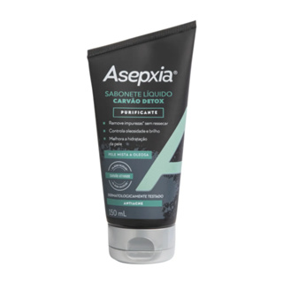 Sabonete Líquido Asepxia Carvão Detox 150ml - Purificante Facial em Oferta na Shopee