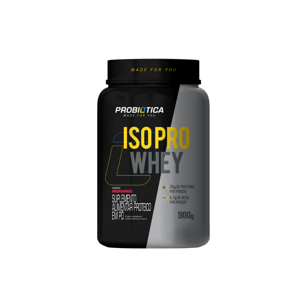 Suplemento em Pó Iso Pro Whey Protein Pote 900g Proteína - Probiótica em Oferta na Shopee