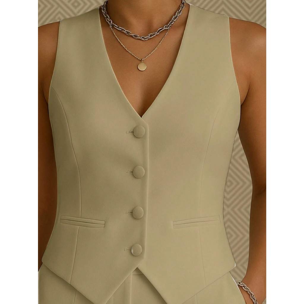 colete feminino alfaiataria