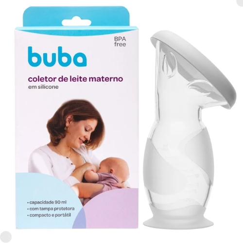 Coletor De Leite Materno Silicone Buba Com Ventosa Amamentação Infantil Maternidade Aleitamento Bebê em Oferta na Shopee