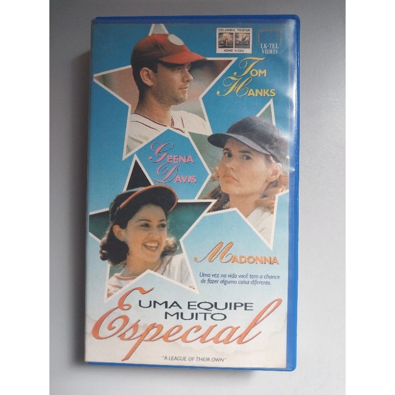 Filme Vhs Uma Equipe Muito Especial Madonna Tom Hanks Geena Davis